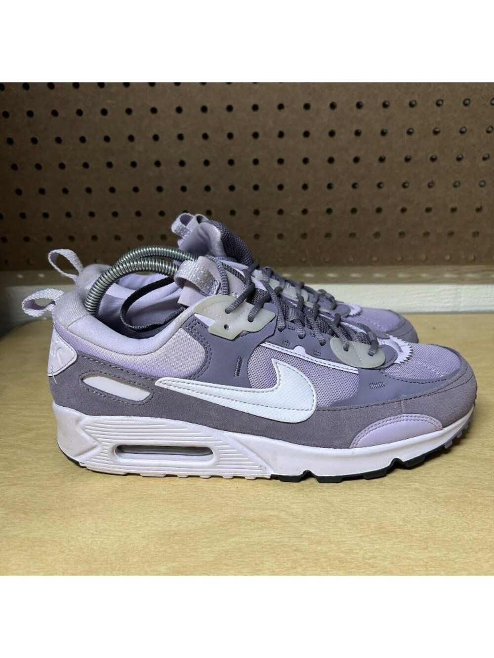 Nike Air Max 90 Womens 10.5 Futura Grape Lilac Daybreak Suede Shoes DM9922-500